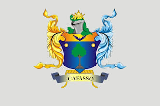 design awesome family crest logo