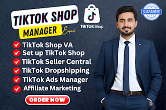 fix tiktok shop va, tiktok shop manager, set up tiktok shop dropshipping