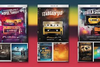 design a customized mixtape cover and album cover