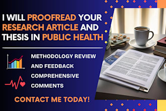 proofread your research article and thesis in public health