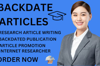 write and backdated articles in google scholar peer reviewed indexed journal