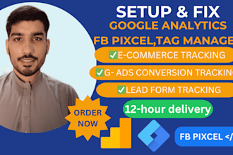 setup google analytics 4,ga4,tag manager,GTM,ecommerce ads conversion tracking