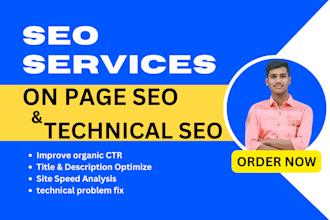 do on page SEO and technical optimization services for website ranking
