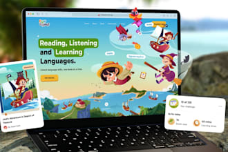 develop kid learning app, educational app, adult learning app with react native