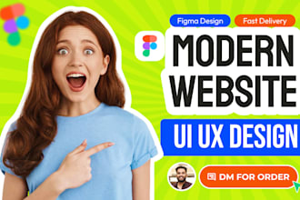 do ui ux design, figma website design, website ui ux design in figma