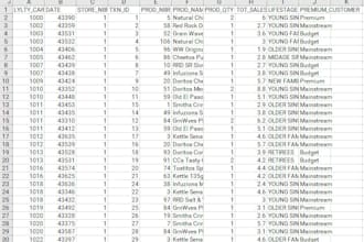 perform data cleaning and analysis in excel and python