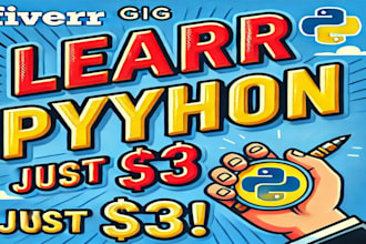 master python basics for just 3 usd  fast and easy learning