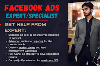 be your facebook ads expert and manager