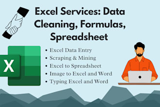 clean data and organize spreadsheets