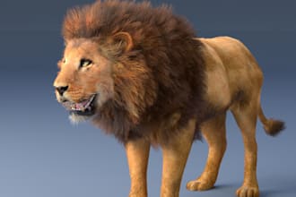 create realistic or stylized 3d animal models for games and cgi