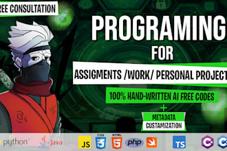 do programming using python,c, java and more
