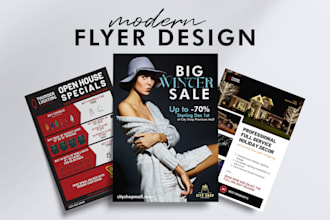 design professional and modern flyer or brochure