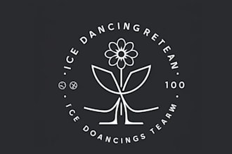 design powerful unique ice dancing logo
