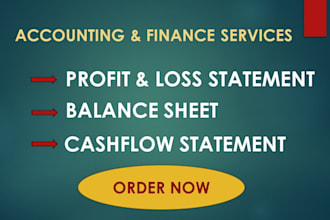prepare financial statements, profit and loss, balance sheet,cashflow