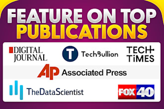 help you feature on top publications and magazines
