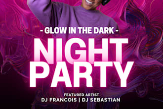 to help you with posters, paintings, guests for the party