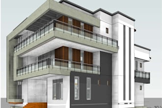 draw architectural floor plans, elevation, section, roof, site plans in revit