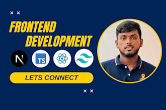 be your frontend developer html next js php react typescript