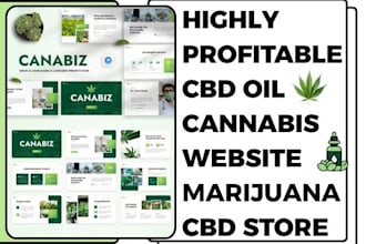 design cbd oil website cannabis website cbd store hemp store marijuana website