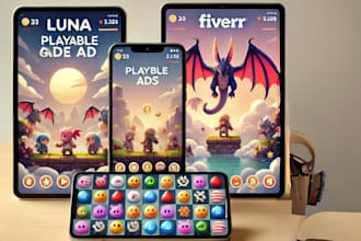 develop end to end playable ads for web and mobile platforms
