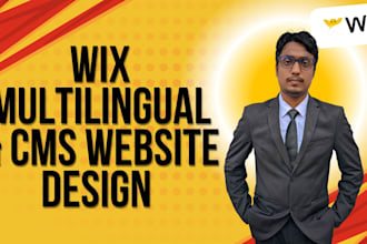 wix multilingual setup and wix cms website design