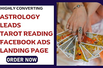 generate astrology leads numerology tarot reading leads via facebook ads