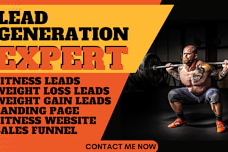 generate quality fitness lead weight loss leads fitness landing page salesfunnel