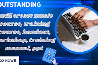 create music course, training course, handout,  workshop, training manual, ppt