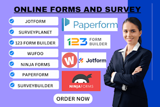 do ninja forms jotform survey planet 123 form builder survey builder paperform