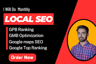 complete monthly advanced local SEO and gmb optimization, ranking