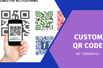 create custom qr code for your company and business and other