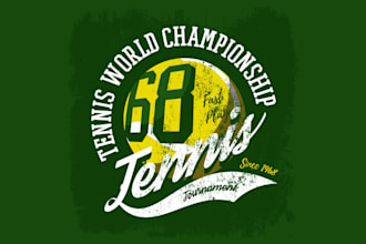 design high quality tennis logo with my fastest delivery