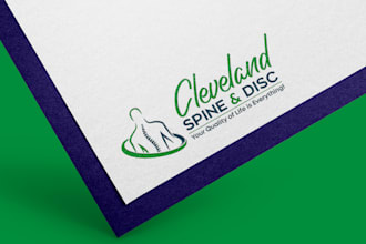 do a brand modern minimalist spine chiropractic logo