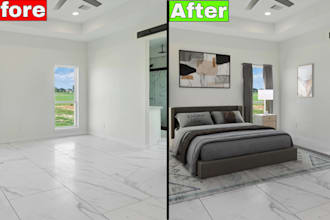 create realistic virtual staging for your real estate photos
