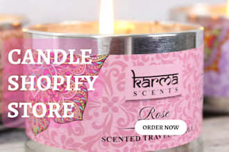 build converting candle shopify store candle website shopify dropshipping