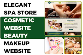 design spa website beauty store cosmetic website cosmetic shopify beauty website