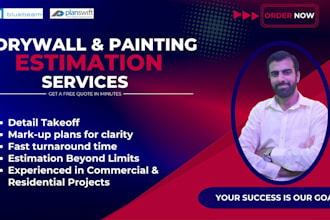 do painting or drywall takeoff and cost estimation for all types of projects