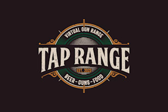 do timeless elegance vintage bar and restaurant logo design
