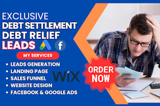 generate debt settlement debt relief leads debt consolidation debt relief