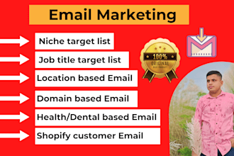do niche targeted verify email list, b2b, bulk email list for email marketing