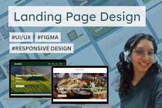 create custom landing pages with UX focused design of figma