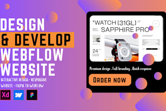 design wixify or develop webflow website, figma to webflow, webflow expert