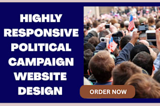 design political campaign election donation non profit politics charity website