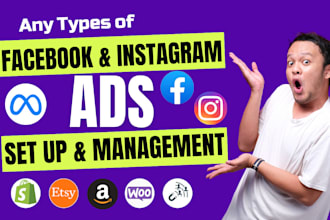 setup and manage meta ads campaign, instagram ads, facebook ads, lead generation
