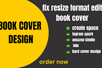 fix  resize book cover for amazon kdp ingram spark createspace lulu hardcover