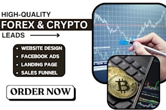generate forex trader leads crypto investor mlm promotion business website ads
