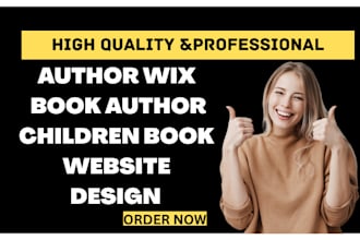 design author wix website children book ebook author book author redesign