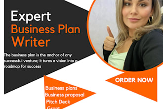 prepare business plan for startups, real estate business plan writer, pitch deck