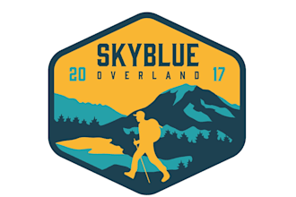 do outdoor adventure logo fishing, hunting, mountain climbing