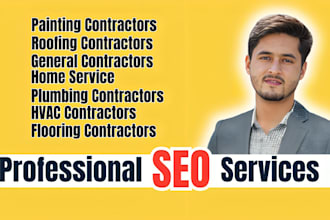 seo for hvac painting roofing flooring electrical plumbing contractors business